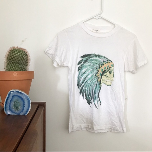 J. Galt Native American Indian skull tee - Picture 2 of 3